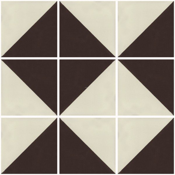 Mexican Ceramic Frost Proof Tiles  White and Brown